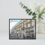 Genève Gebäude Postkarte (Stehend Vorderseite)