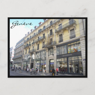 Genève Gebäude Postkarte
