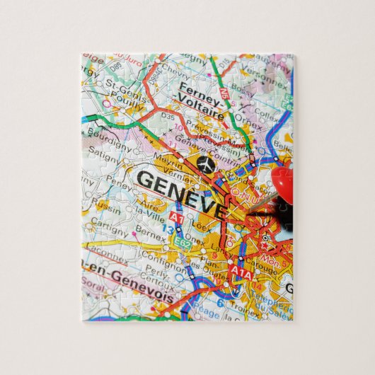 Geneve, Genf, die Schweiz Puzzle (Vertikal)