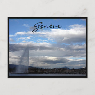genève jet d'eau paquis postkarte