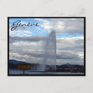 Genève jet d'eau postkarte