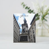 Genève-Statue Postkarte (Stehend Vorderseite)