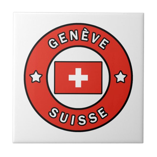 Genève Suisse Fliese (Vorderseite)