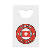 Genève Suisse Geldbeutel Flaschenöffner (Vorderseite)