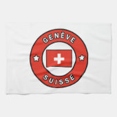 Genève Suisse Geschirrtuch (Horizontal)