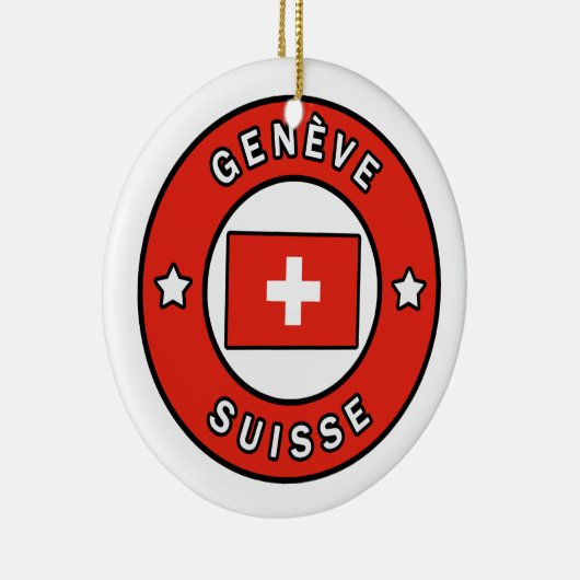 Genève Suisse Keramik Ornament (Rechts)