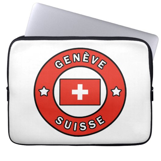 Genève Suisse Laptopschutzhülle (Vorderseite)