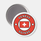 Genève Suisse Magnet (Vorderseite/Rückseite)