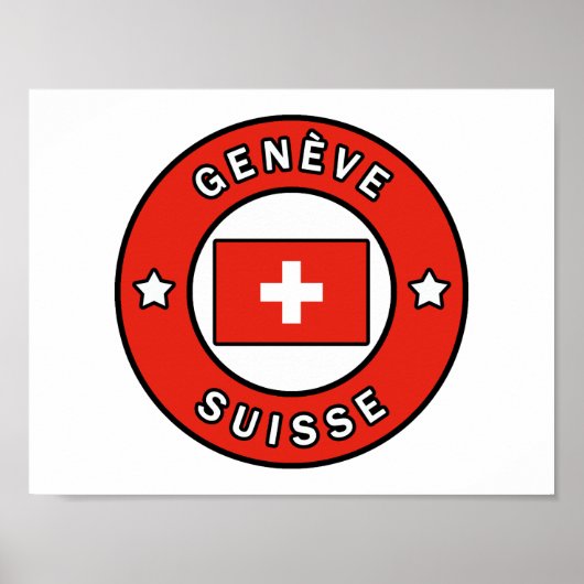 Genève Suisse Poster (Vorne)