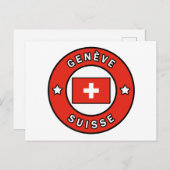 Genève Suisse Postkarte (Vorne/Hinten)