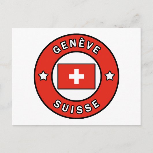 Genève Suisse Postkarte (Vorderseite)