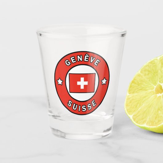 Genève Suisse Schnapsglas (Vorderseite)