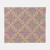 "Geneveive" Gotische Wiederbelebung Medallion Flee Fleecedecke (Vorderseite (Horizontal))