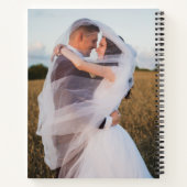 Genevieve Black Foto Moderne Hochzeit Notizblock (Rückseite)