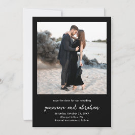 Genevieve Black Foto Moderne Hochzeit Save The Date