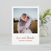 Genevieve Foto Moderne Hochzeit Folieneinladung (Stehend vorne)