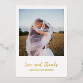 Genevieve Foto Moderne Hochzeit Folieneinladung