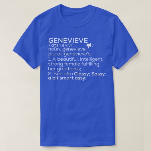 Genevieve Name Genevieve Definition Genevieve Fema T-Shirt (Design vorne)