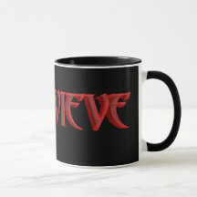 Genevieve Schwarzes 11 Unze-Wecker-Tasse