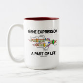 Genexpression als Teil des Lebens (DNA-Replikation Zweifarbige Tasse (Links)