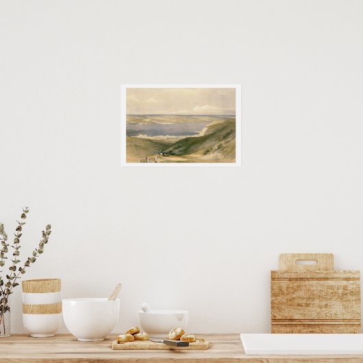 Genezareth, See von Galiläa oder Genezareth, Blick Poster (Küche)