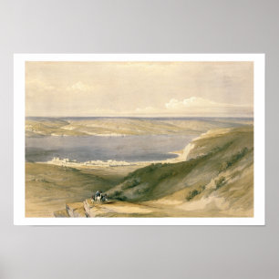Genezareth, See von Galiläa oder Genezareth, Blick Poster