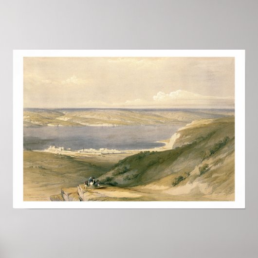 Genezareth, See von Galiläa oder Genezareth, Blick Poster (Vorne)