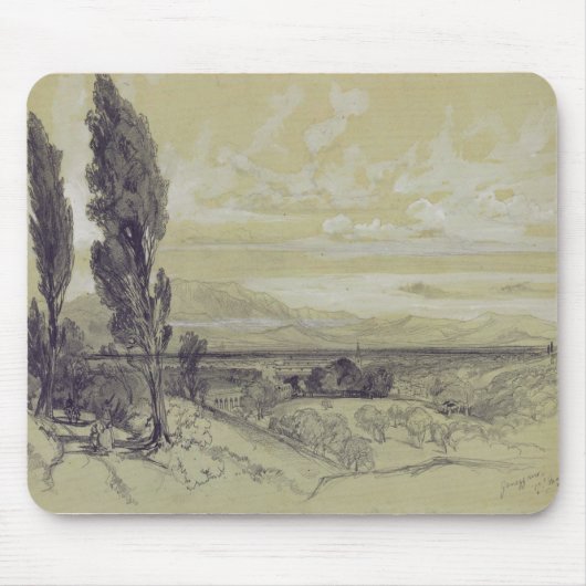 Genezzano, am 17. Mai 1838 (Graphit auf Papier) Mousepad (Vorne)