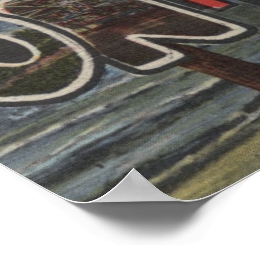 Genf am See, Ohio - Große Briefmarkenszenen Poster (Ecke)