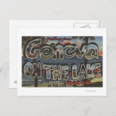 Genf am See, Ohio - Große Briefmarkenszenen Postkarte (Vorne/Hinten)
