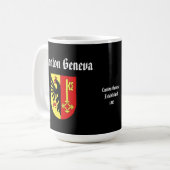 Genf* Coat Arms Coffee Tasse (Vorderseite Links)