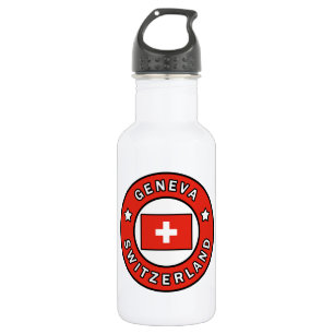 Genf die Schweiz Edelstahlflasche