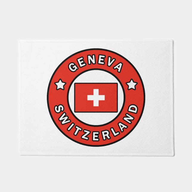 Genf die Schweiz Fußmatte (Vorderseite)