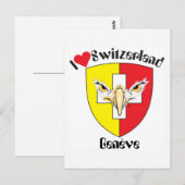 Genf - Genève Schweiz Postkarte (Vorne/Hinten)