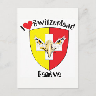 Genf - Genève Schweiz Postkarte