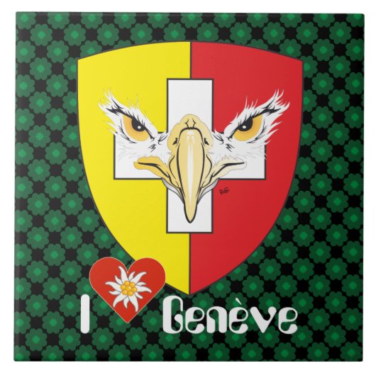 Genf / Genève Schweiz Suisse Svizzera Fliese (Vorderseite)