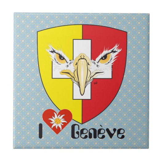 Genf / Genève Schweiz Suisse Svizzera Fliese (Vorderseite)