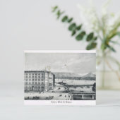 Genf, Hotel des Bergues 1890 Postkarte (Stehend Vorderseite)