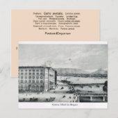 Genf, Hotel des Bergues 1890 Postkarte (Vorne/Hinten)