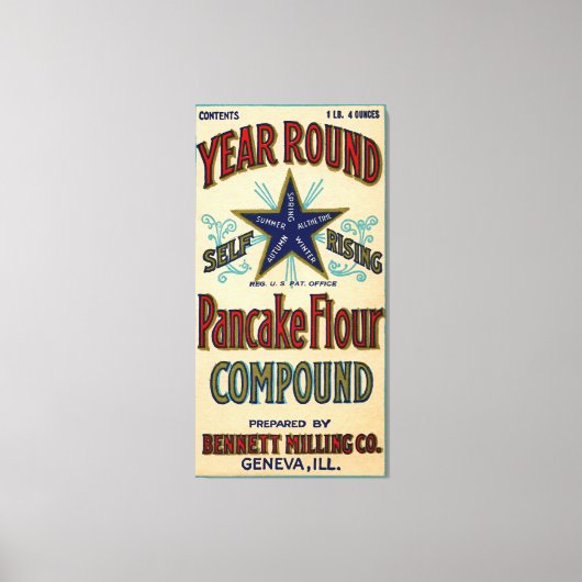 Genf Illinois Bennett Milling Company Fox River Leinwanddruck (Vorderseite)