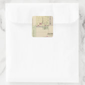 Genf, Nebraska Quadratischer Aufkleber (Tasche)