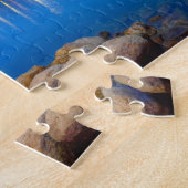 Genf-Panorama mit berühmtem Brunnen, die Schweiz, Puzzle (Seite)