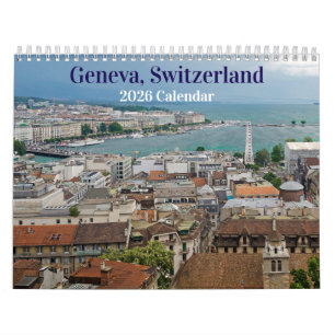 Genf, Schweiz 2026 Kalender