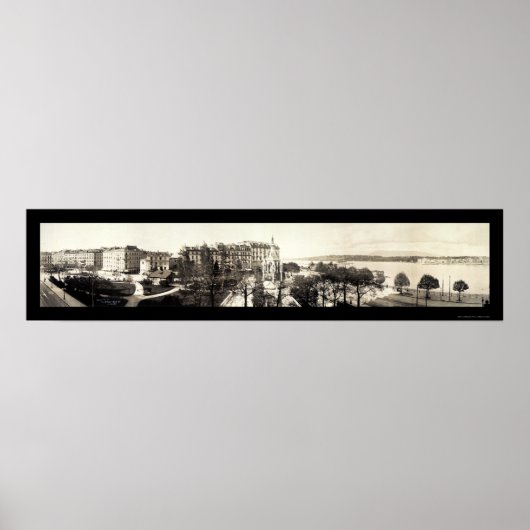 Genf, Schweiz Foto 1909 Poster (Vorne)
