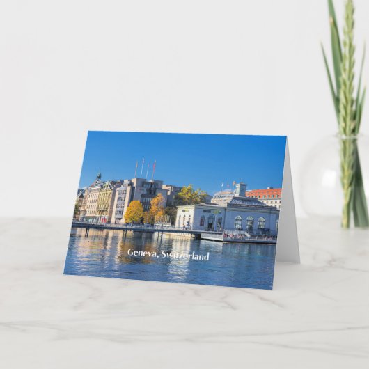 Genf, Schweiz Karte (Vorderseite)