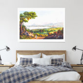 Genf, Schweiz Leinwanddruck (Insitu (Schlafzimmer))