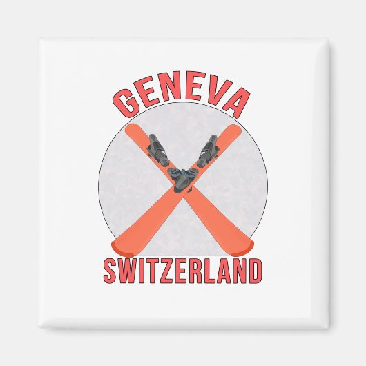 Genf, Schweiz Magnet (Vorne)