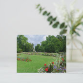 Genf Schweiz Park Blume Postkarte (Stehend Vorderseite)