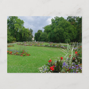 Genf Schweiz Park Blumen Postkarte