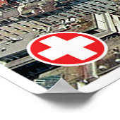 Genf - Schweiz Poster (Ecke)